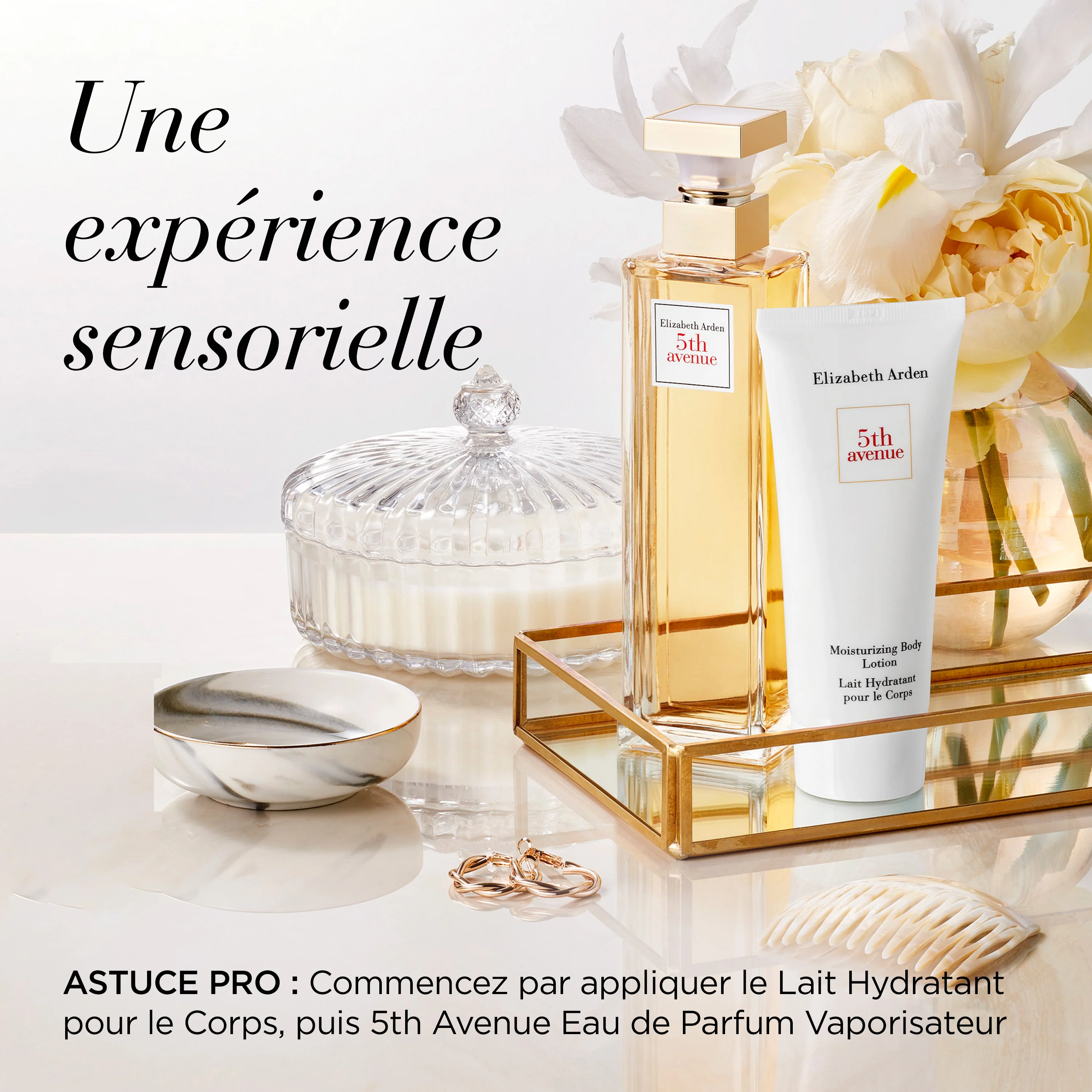 Coffret Eau de Parfum 5th Avenue, Lait Hydratant & Crème Nettoyante Hydratante Corps - Image 6