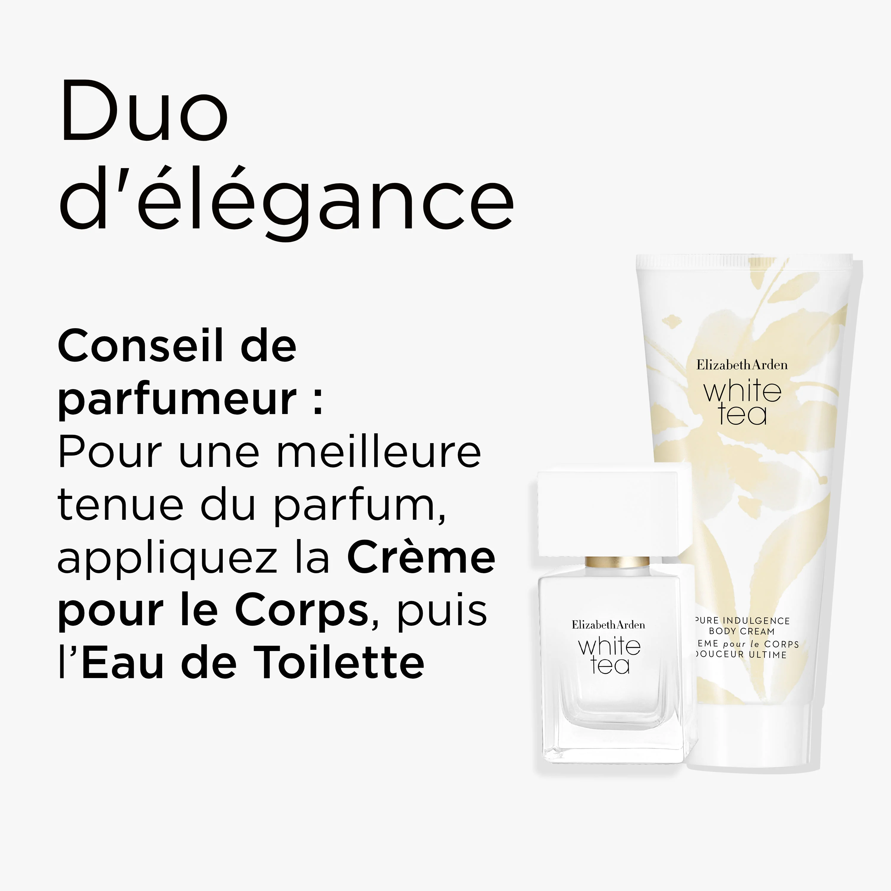 Coffret Duo White Tea, Eau de Toilette florale et crème corps - Image 4