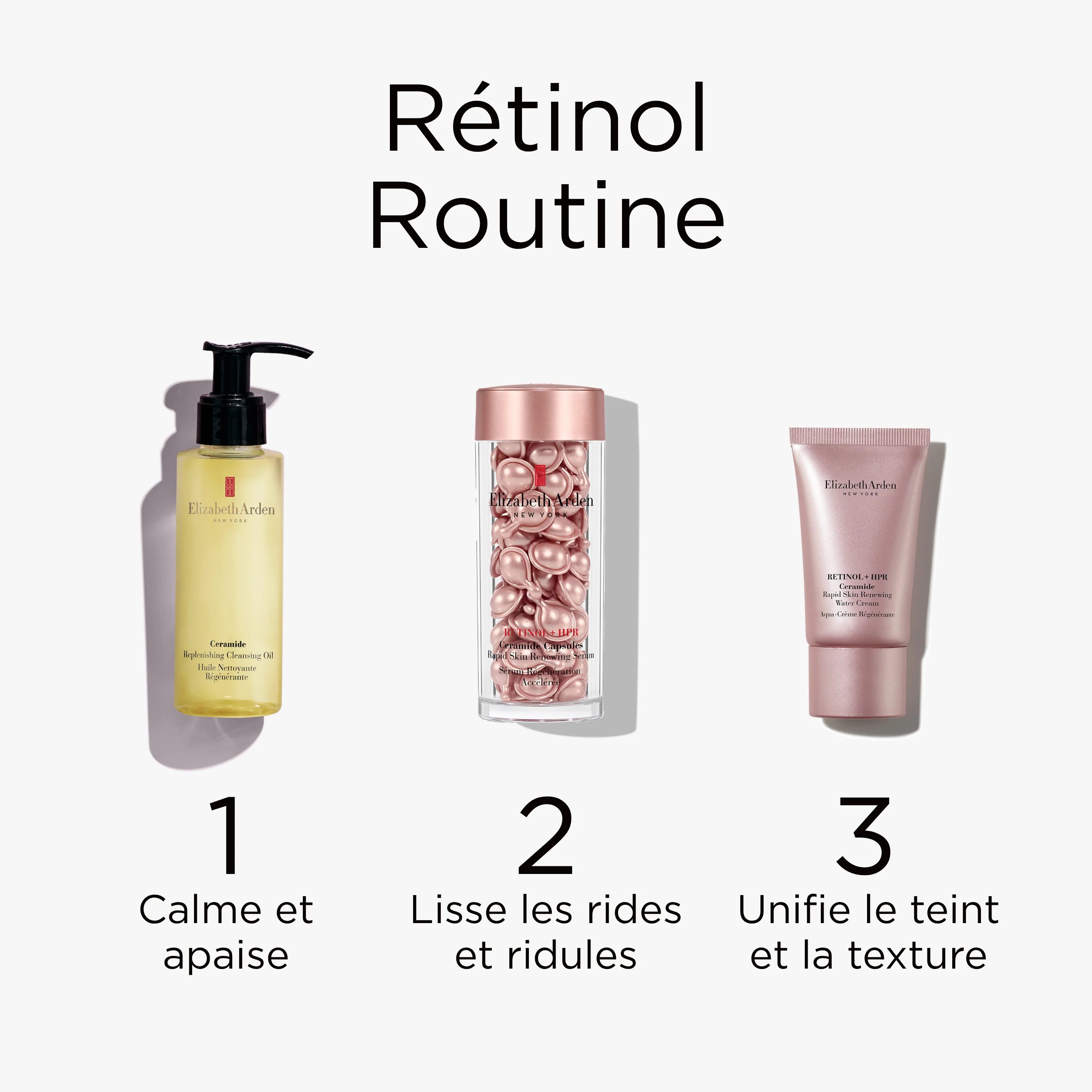 Coffret Retinol + HPR Ceramide Capsules Sérum et Water Cream + Ceramide Huile Démaquillante et Soins pour le Visage Anti-Rides - Image 7