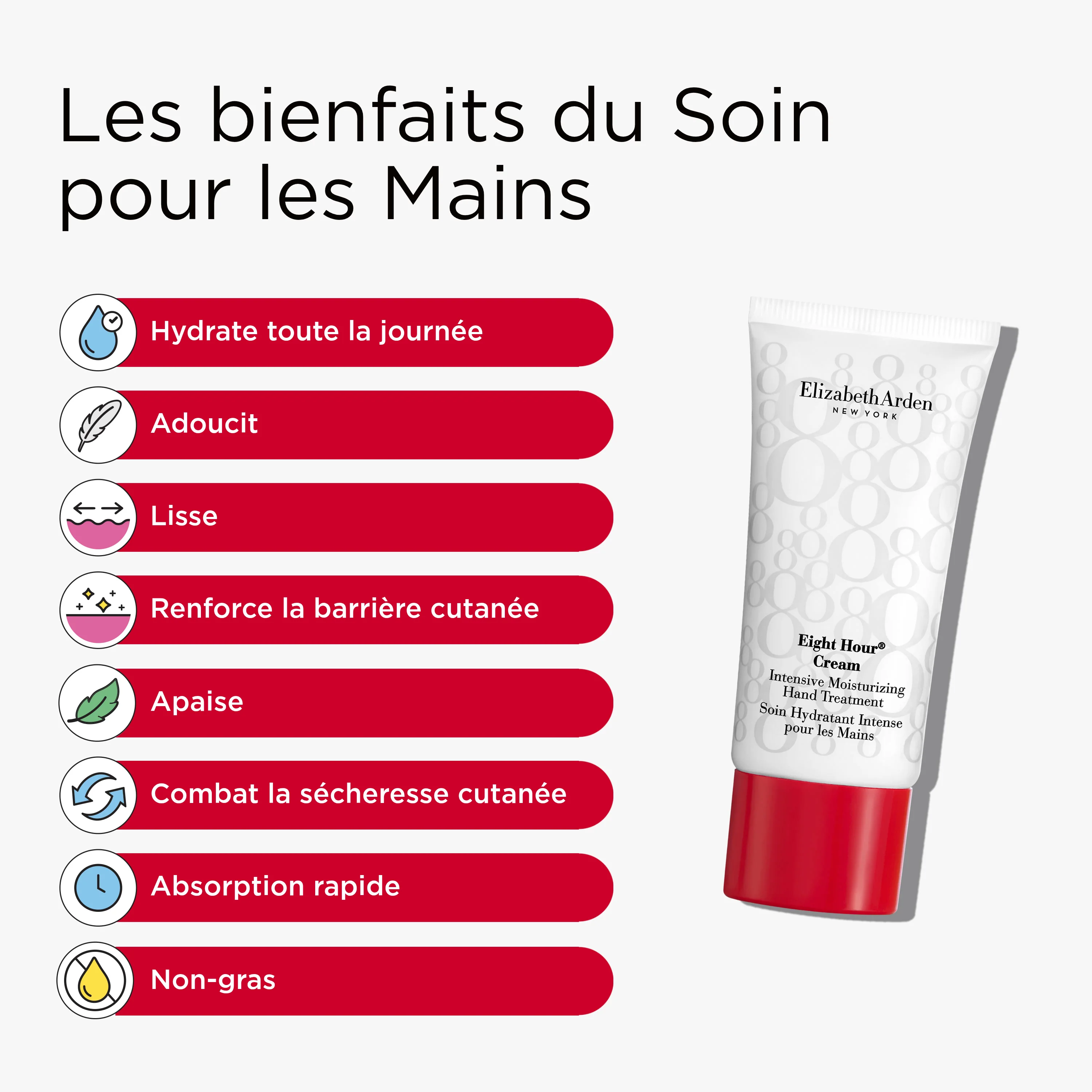 Coffret Trio Nourishing Skin Essentials, Stick Lèvres Eight Hour® SPF 15, Baume Apaisant et Crème Mains - Image 7