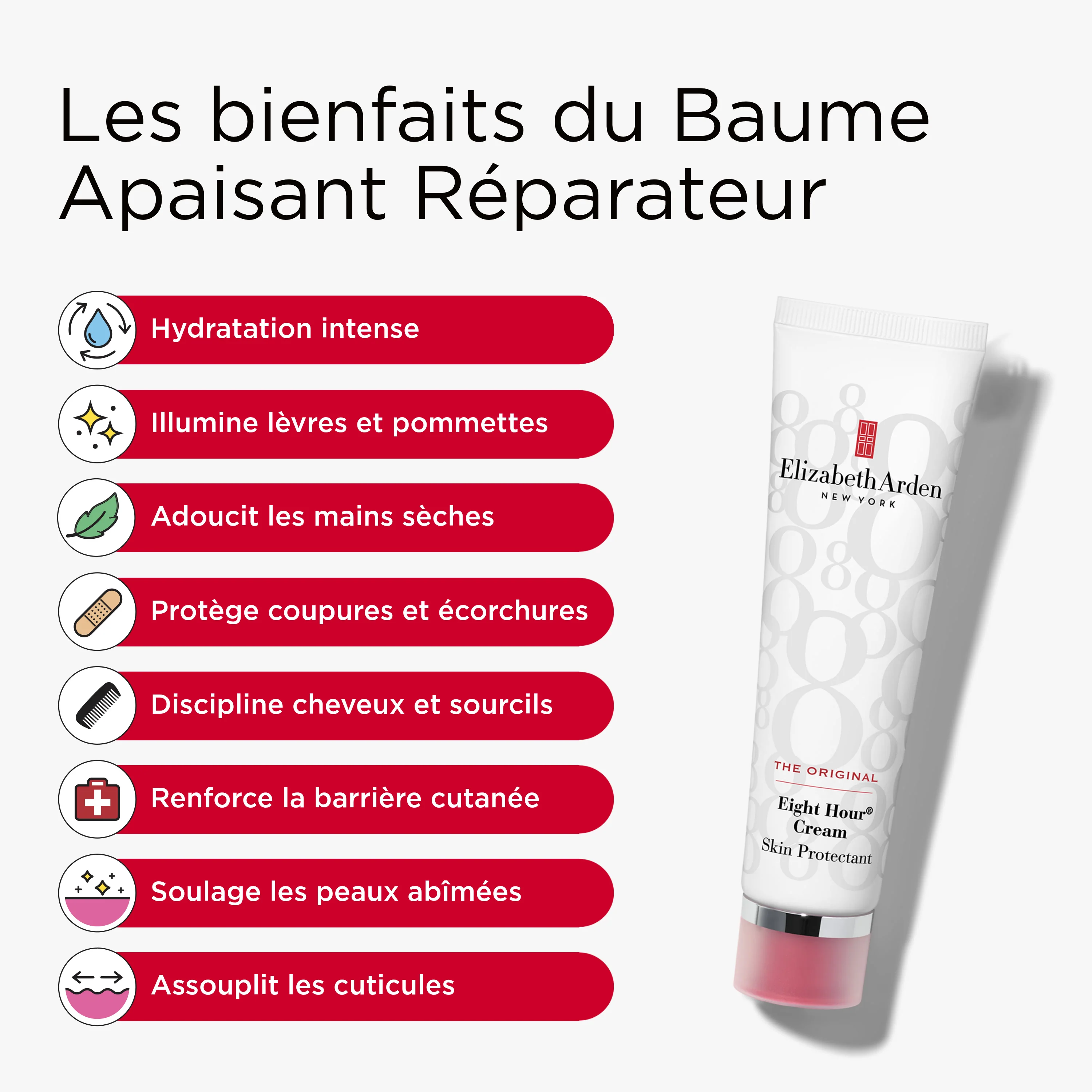 Coffret Trio Nourishing Skin Essentials, Stick Lèvres Eight Hour® SPF 15, Baume Apaisant et Crème Mains - Image 8