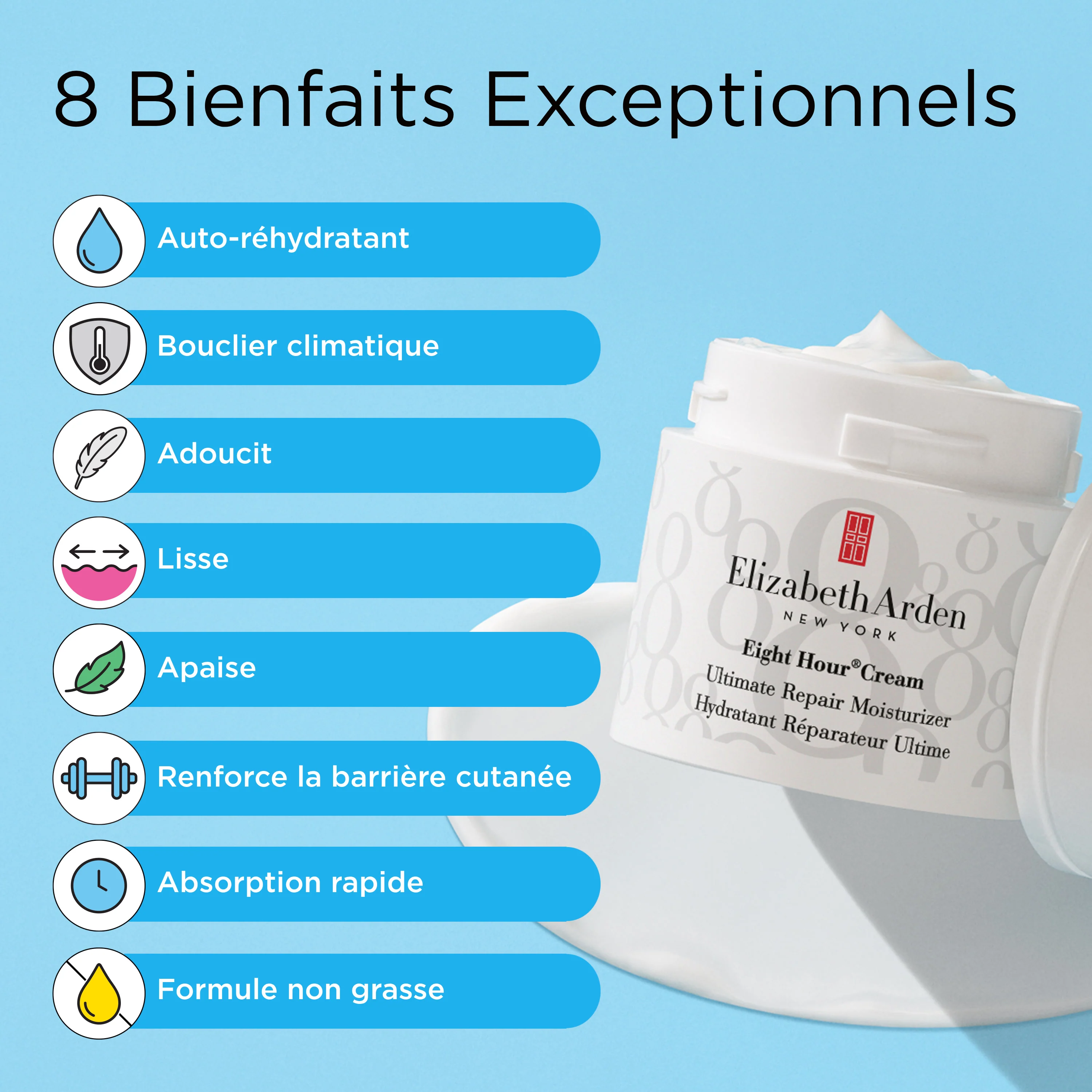 Eight Hour® Cream Hydratant Réparateur Ultime - Image 8