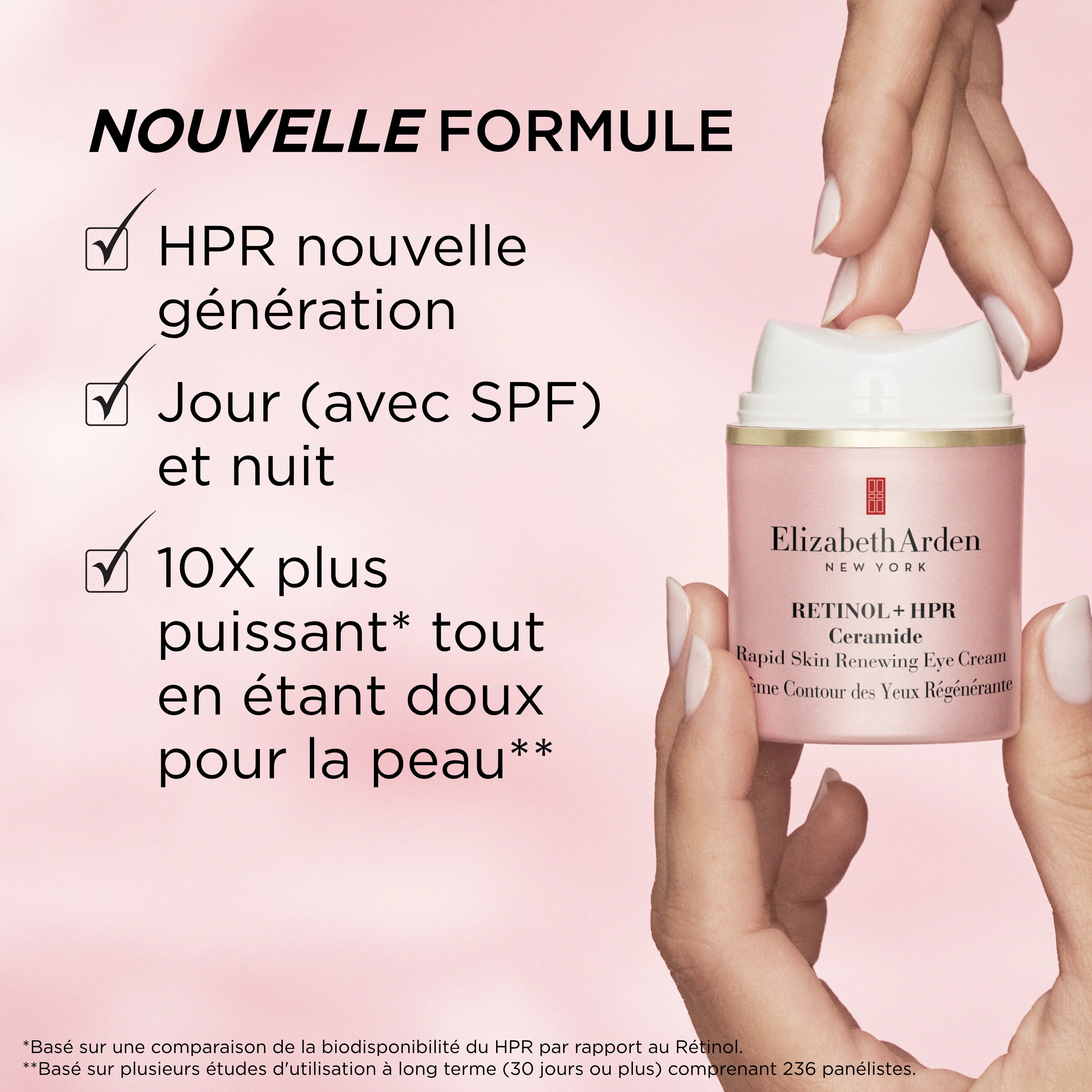 Rétinol + HPR Ceramide Crème Contour des Yeux Régénérant - Image 3